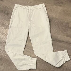 Nokaoi Men's White Casual Pants 15 1/2” flat across waist…in seam 29”